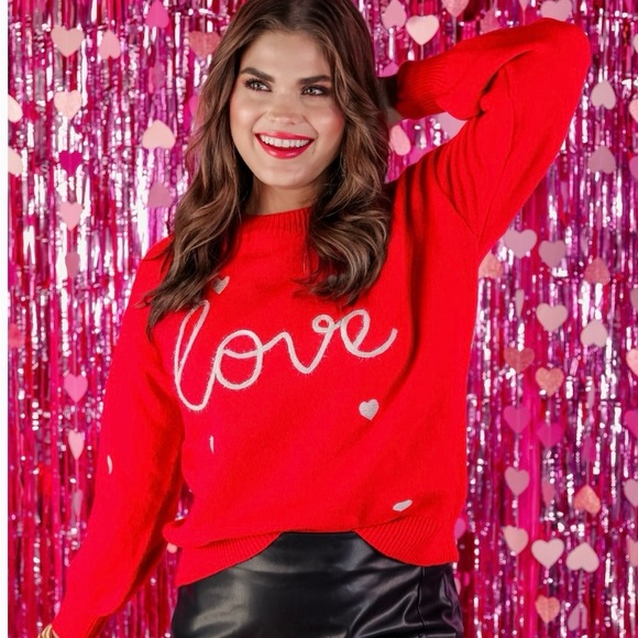 Jess Lea Sweaters - Love Tinsel Sweater NWT